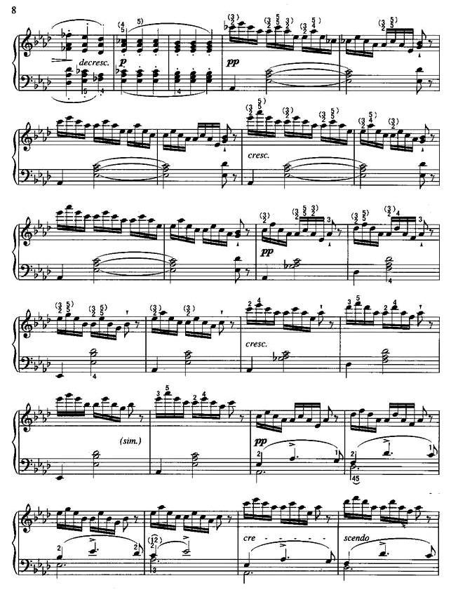 即兴曲（第4首）钢琴曲谱（图2）
