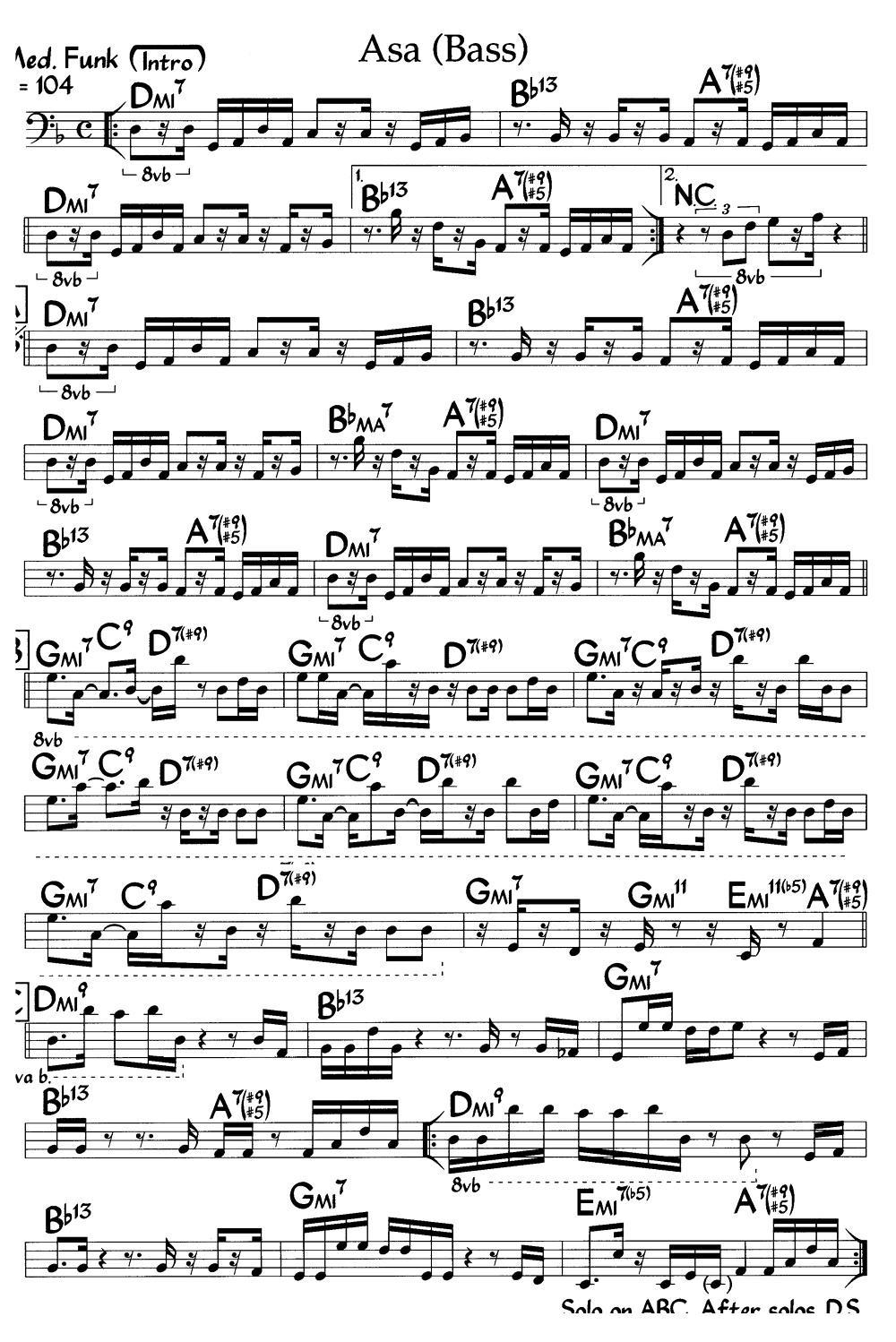 ASA（爵士钢琴曲）钢琴曲谱（图2）