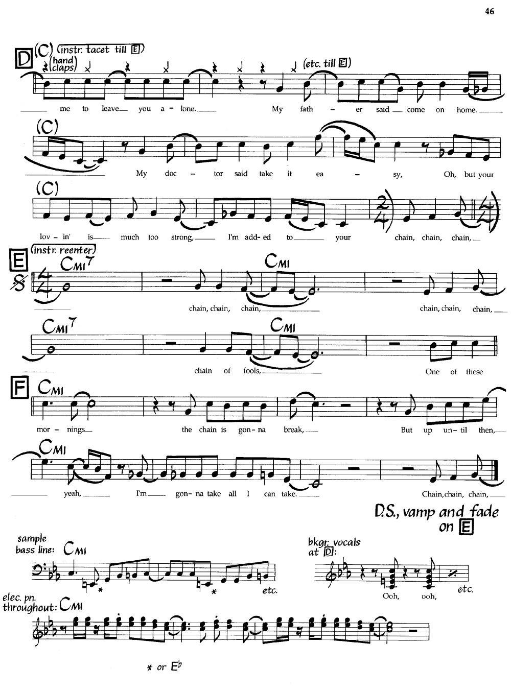 Chain Of Fools（爵士钢琴曲）钢琴曲谱（图2）
