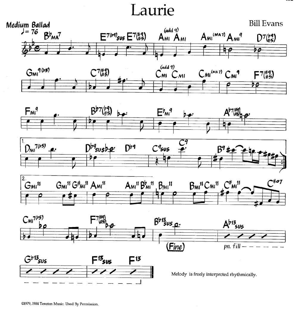 Laurie（爵士钢琴曲）钢琴曲谱（图1）