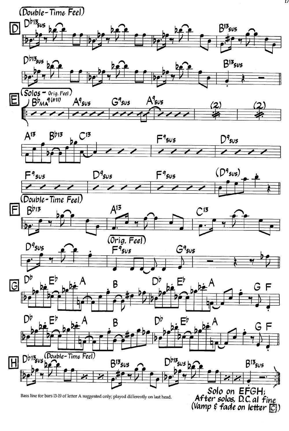 La Vida Feliz (Bass)（爵士钢琴曲）钢琴曲谱（图2）