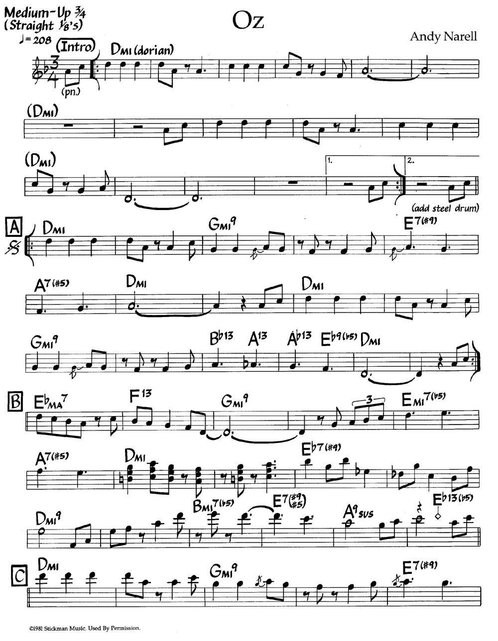 Oz（爵士钢琴曲）钢琴曲谱（图1）