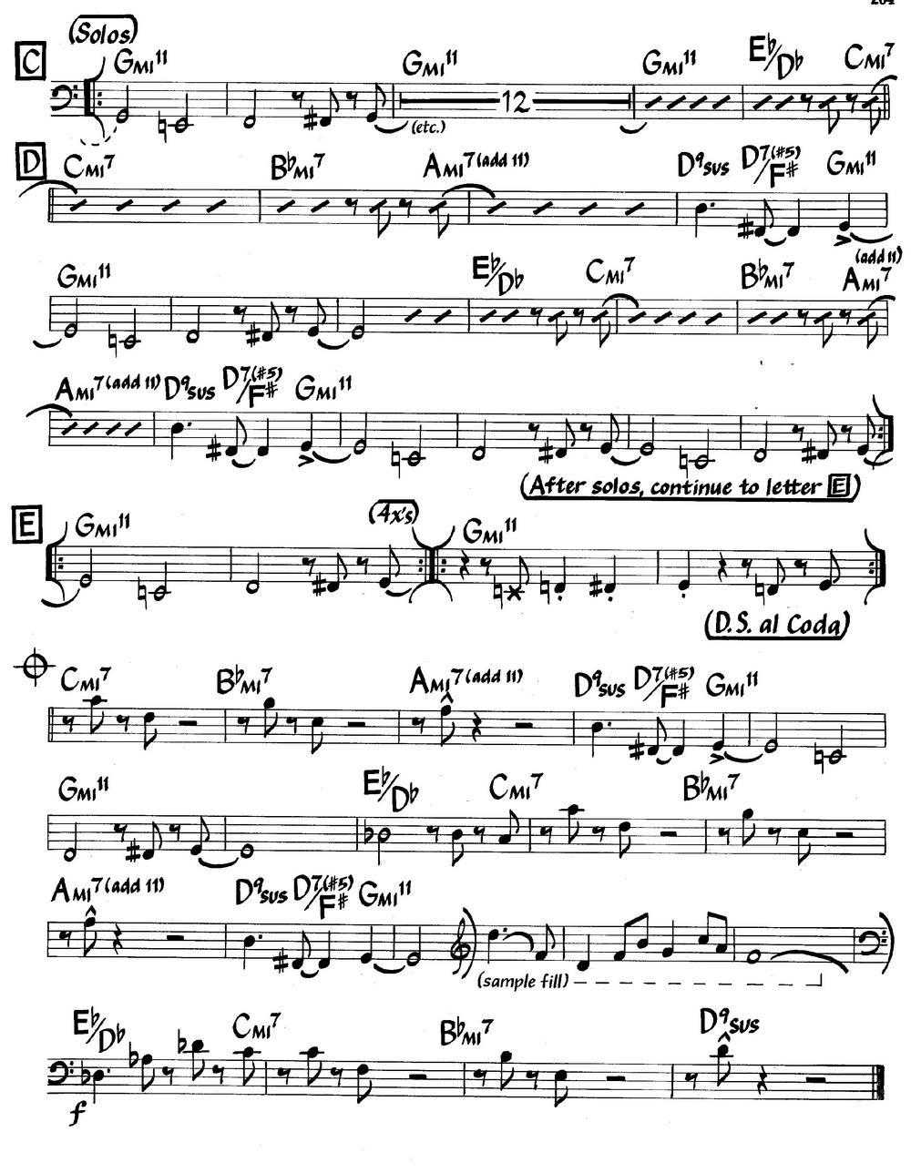 Partido Alto (Bass)（爵士钢琴曲）钢琴曲谱（图2）