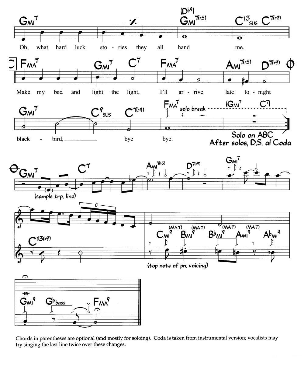 Bye Bye Blackbird（爵士钢琴曲）钢琴曲谱（图2）