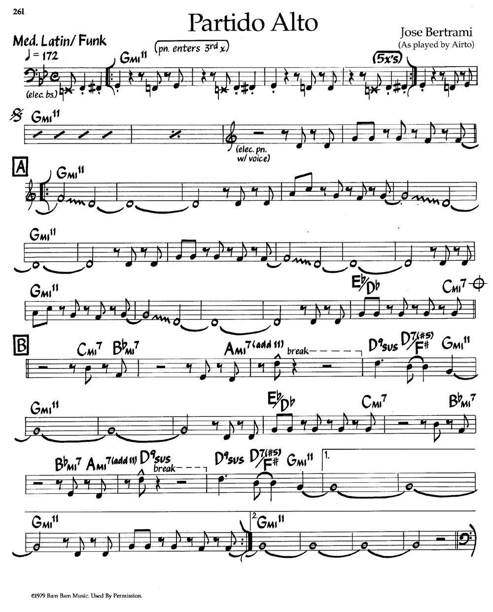 Partido Alto（爵士钢琴曲）钢琴曲谱（图1）