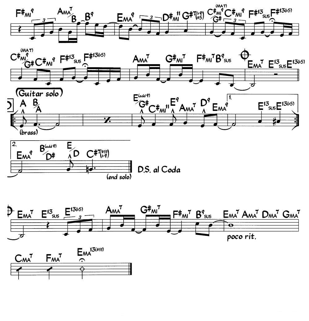 Doce Presenca（爵士钢琴曲）钢琴曲谱（图2）