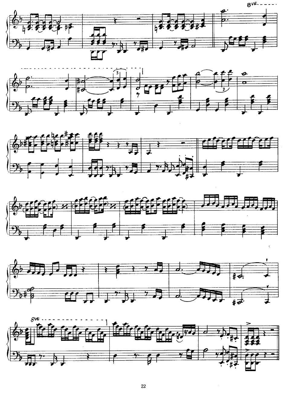 Bach Gammon钢琴曲谱（图3）