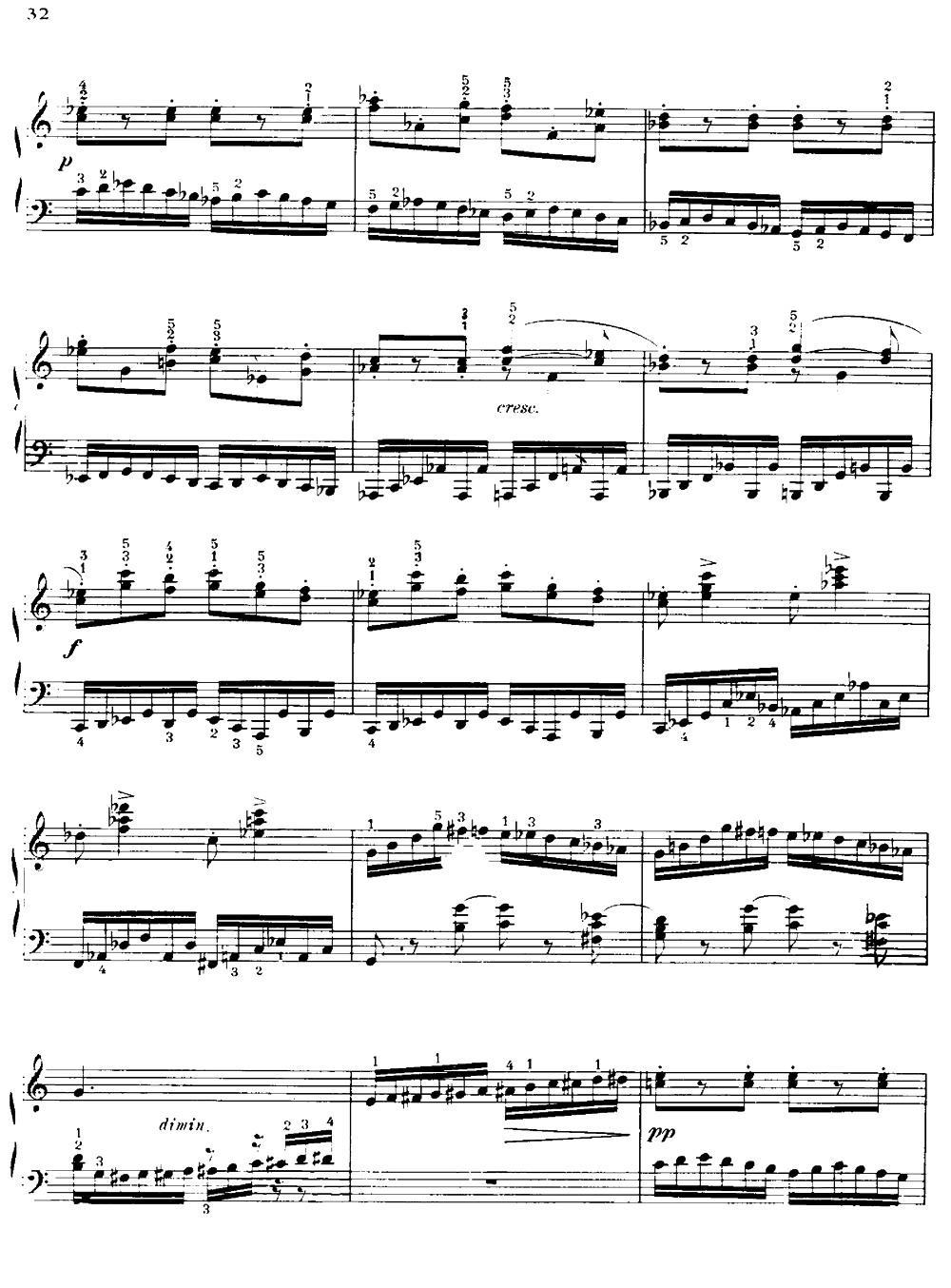 20 Petites Etudes, Op.91（20首小型练习曲）（14）钢琴曲谱（图2）