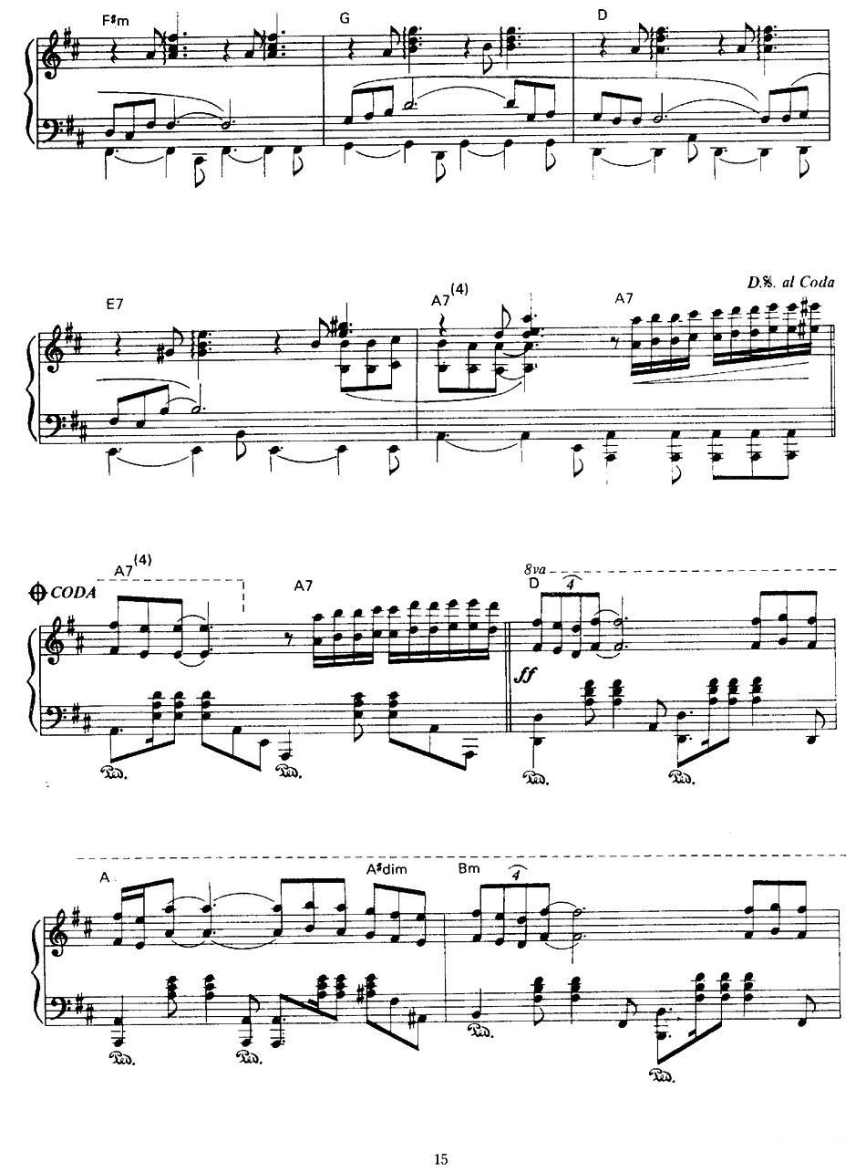 Au bord de la riviere 钢琴曲谱（图4）
