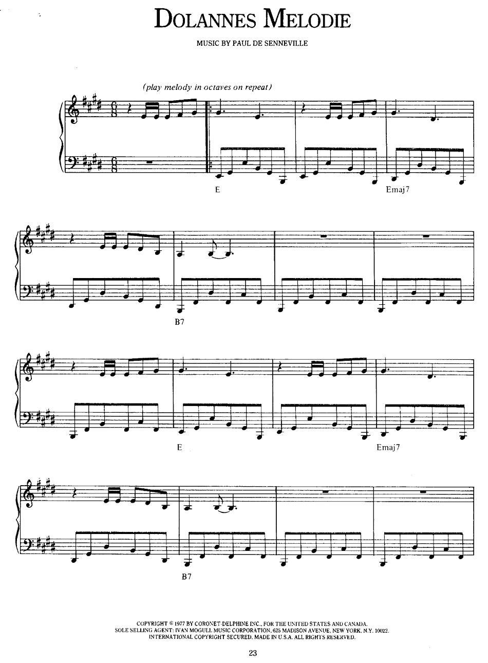 Richard Clayderman钢琴曲谱（图1）