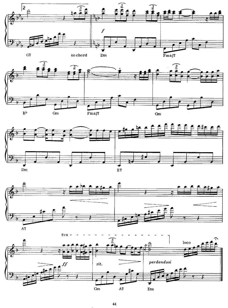 Couleur Tendresse（万种柔情）钢琴曲谱（图3）