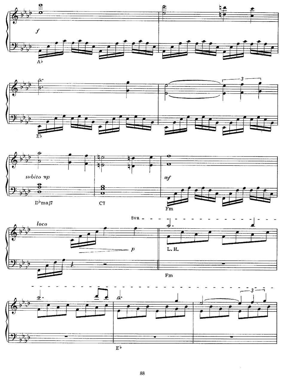 Greensleeves（绿袖子）钢琴曲谱（图3）
