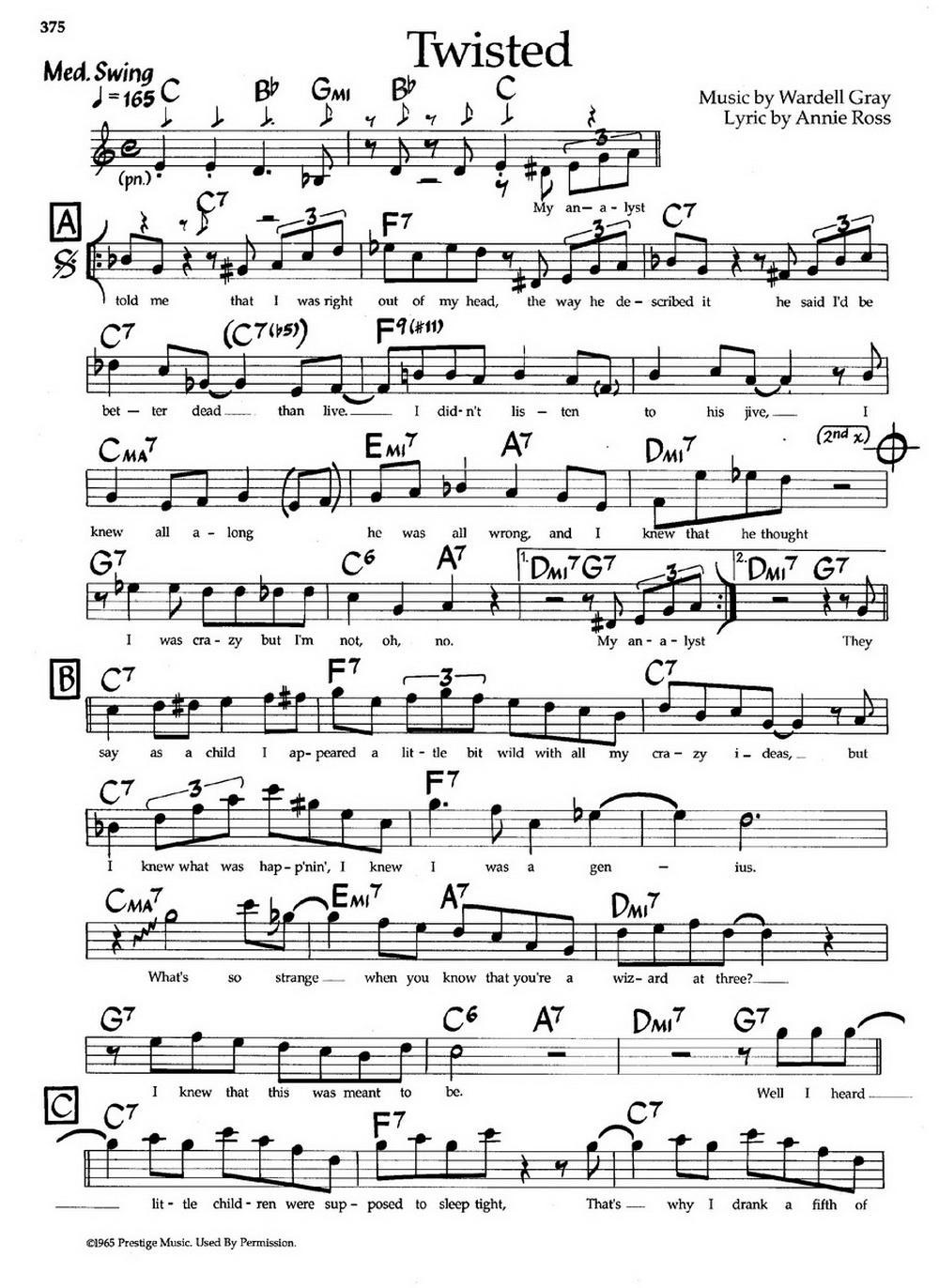 Twisted（爵士钢琴曲）钢琴曲谱（图1）
