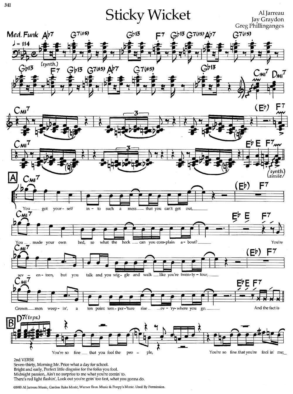 Sticky Wicket（爵士钢琴曲）钢琴曲谱（图1）