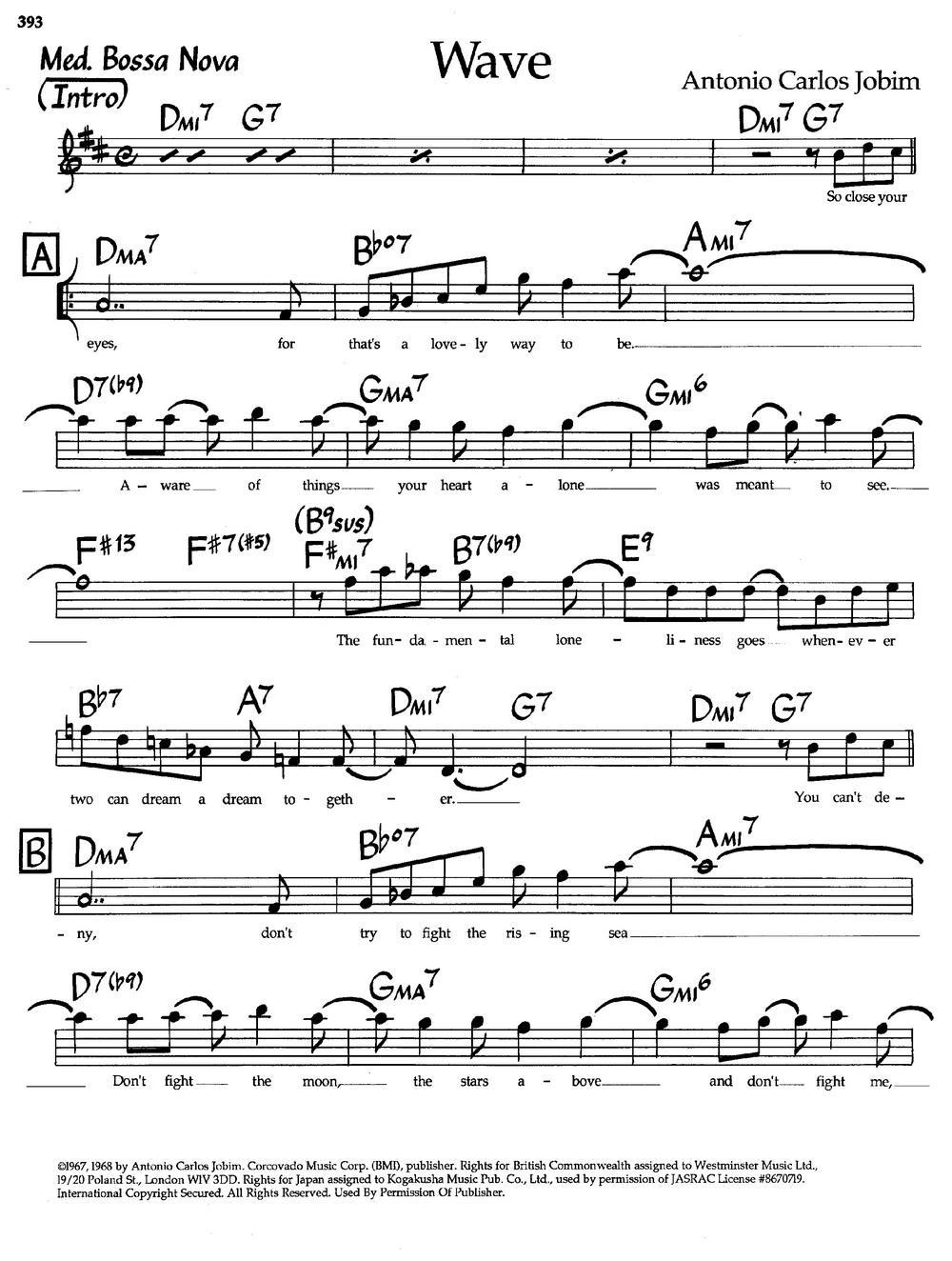 Wave（爵士钢琴曲）钢琴曲谱（图1）