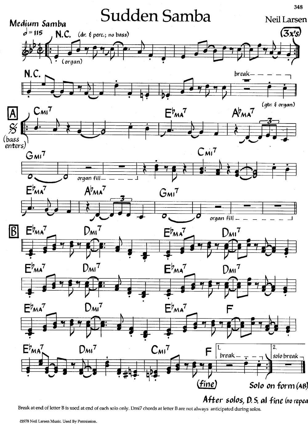 Sudden Samba（爵士钢琴曲）钢琴曲谱（图1）