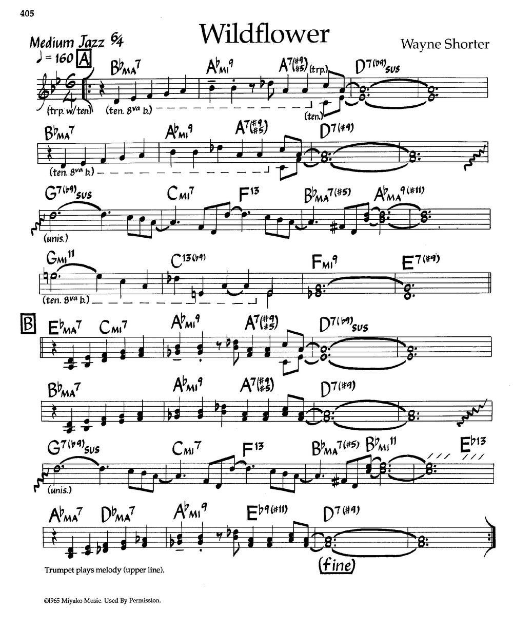 Wildflower（爵士钢琴曲）钢琴曲谱（图1）