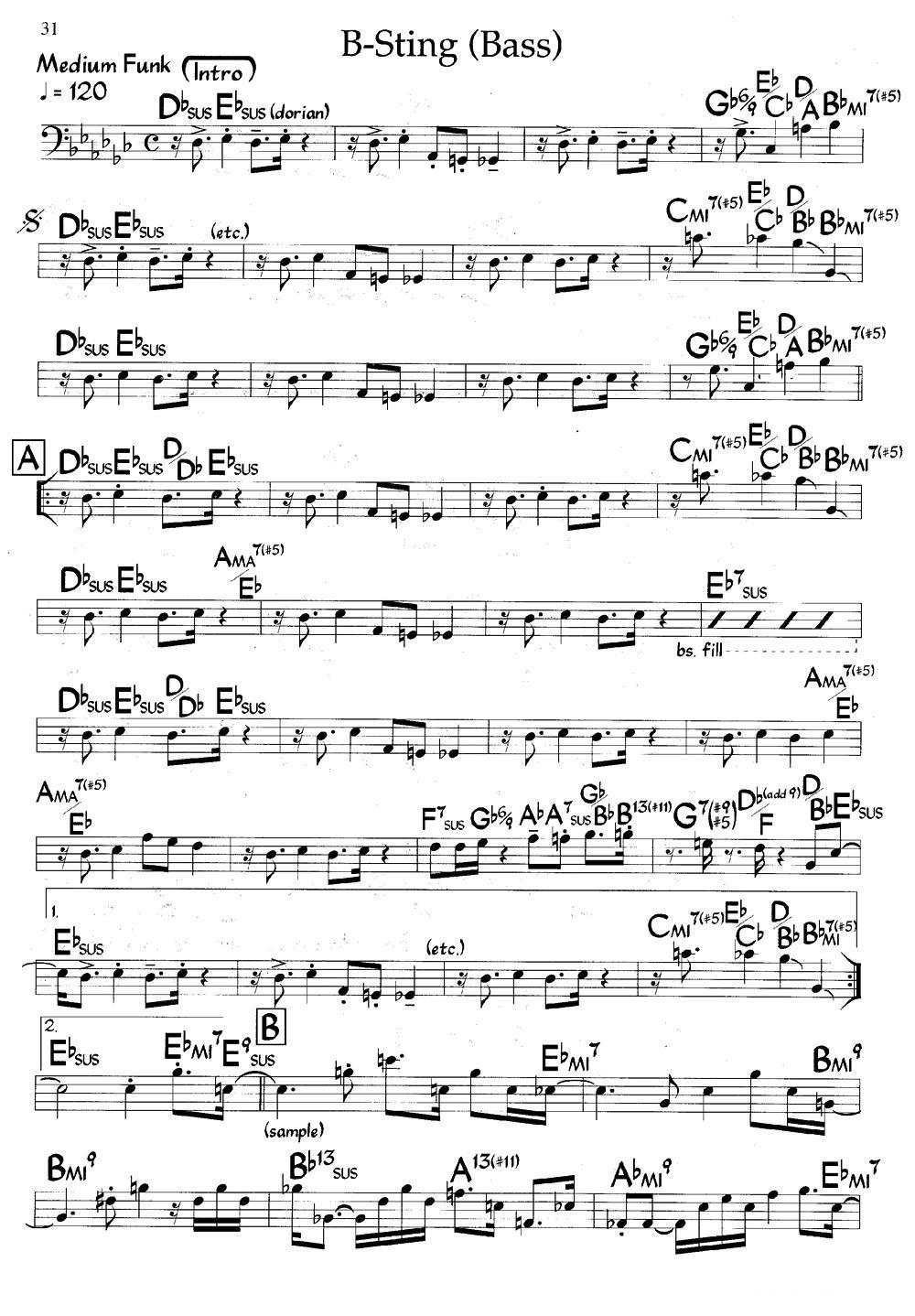 B-Sting（爵士钢琴曲）钢琴曲谱（图3）