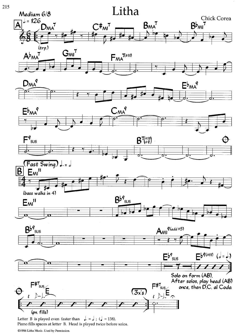 Litha（爵士钢琴曲）钢琴曲谱（图1）