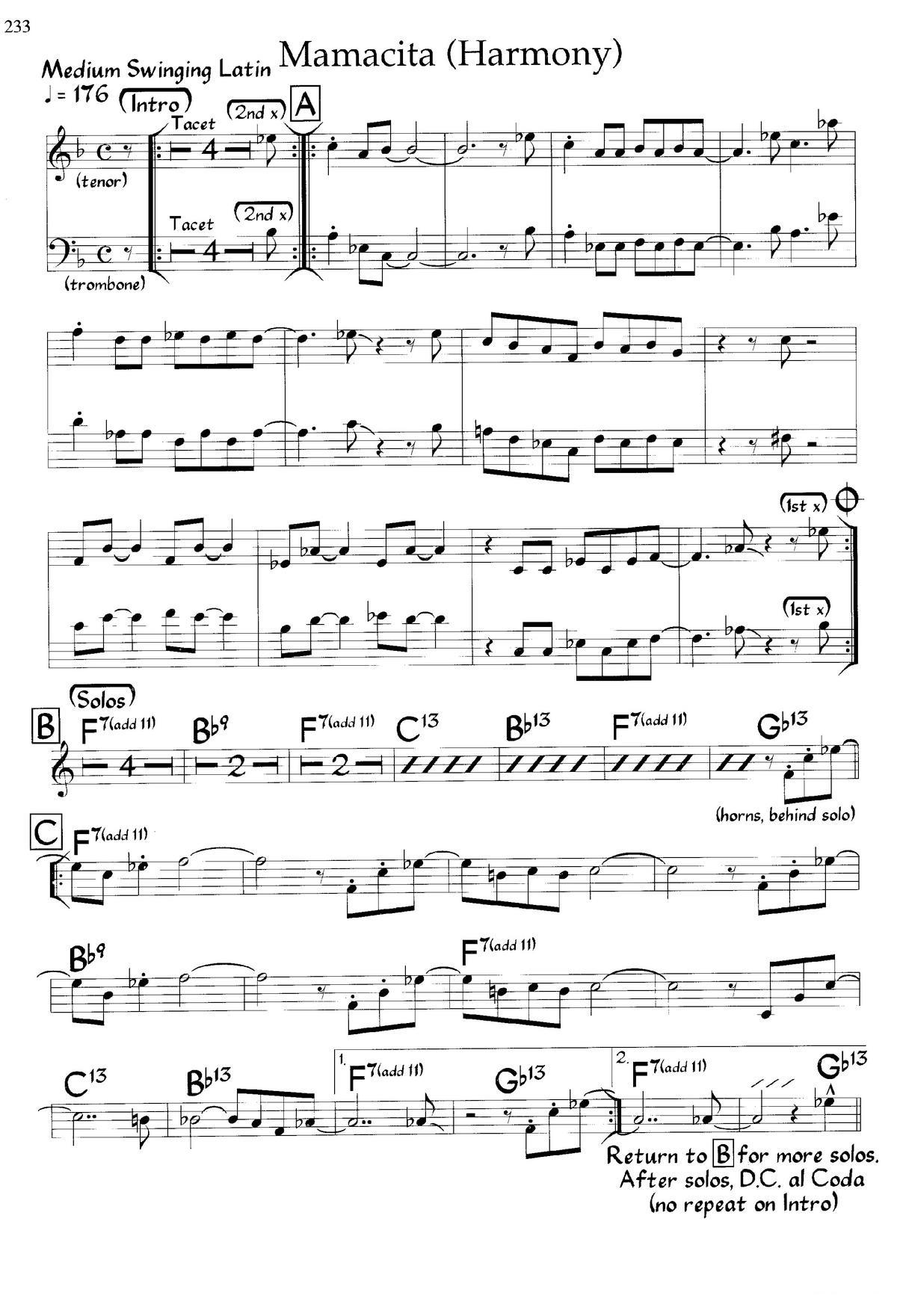 Mamacita（爵士钢琴曲）钢琴曲谱（图3）