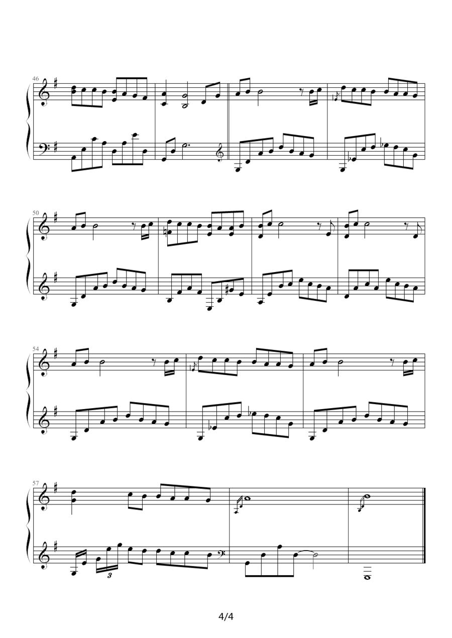 I 我（完整版）钢琴曲谱（图4）