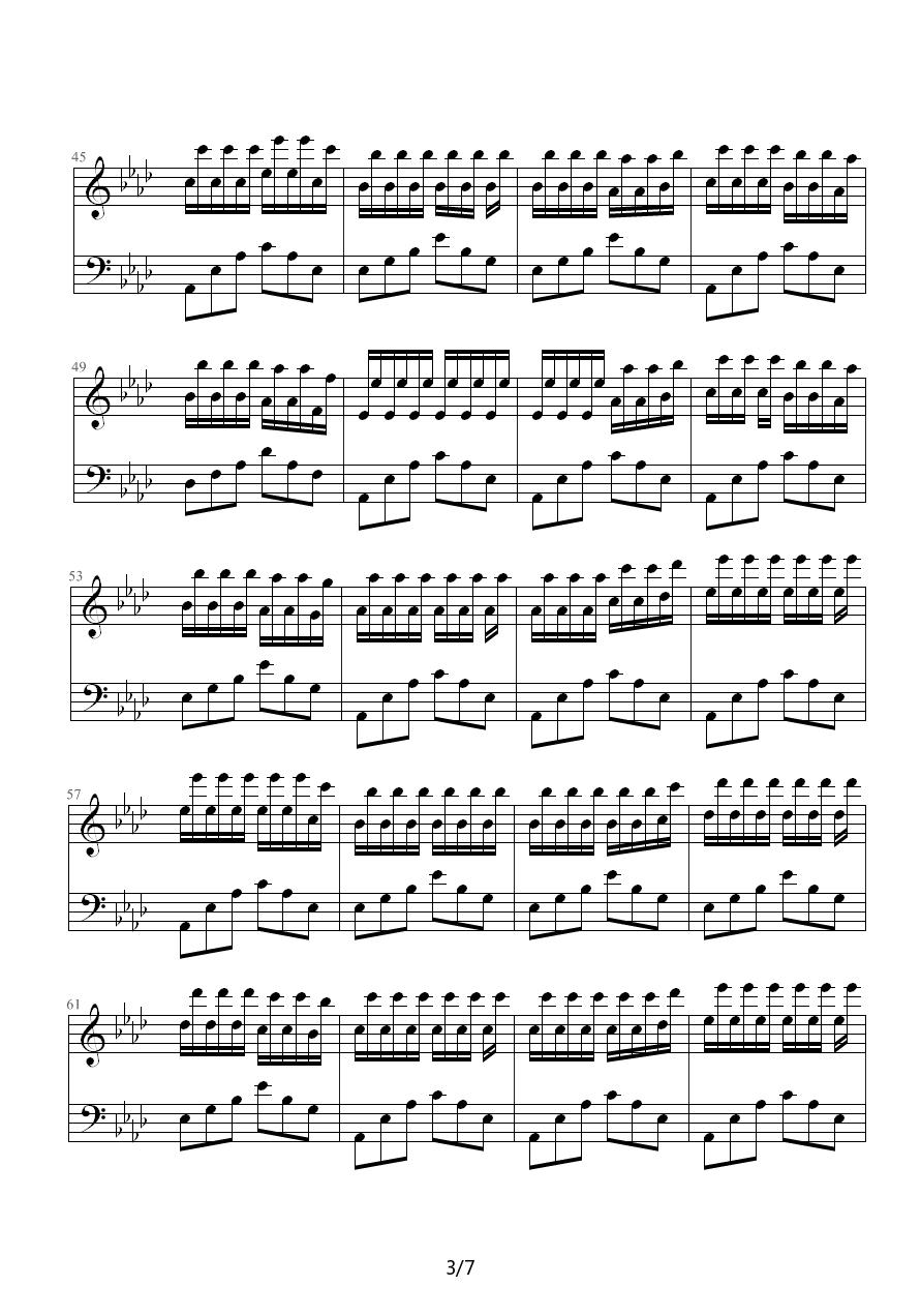 SWEET BYE AND BYE（甜蜜奏鸣曲）钢琴曲谱（图3）