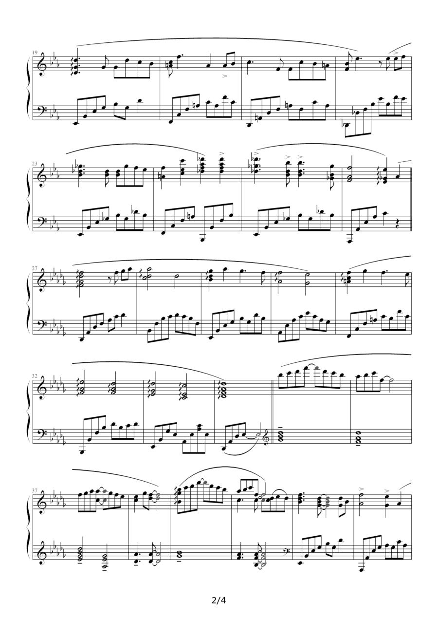 息吹钢琴曲谱（图2）