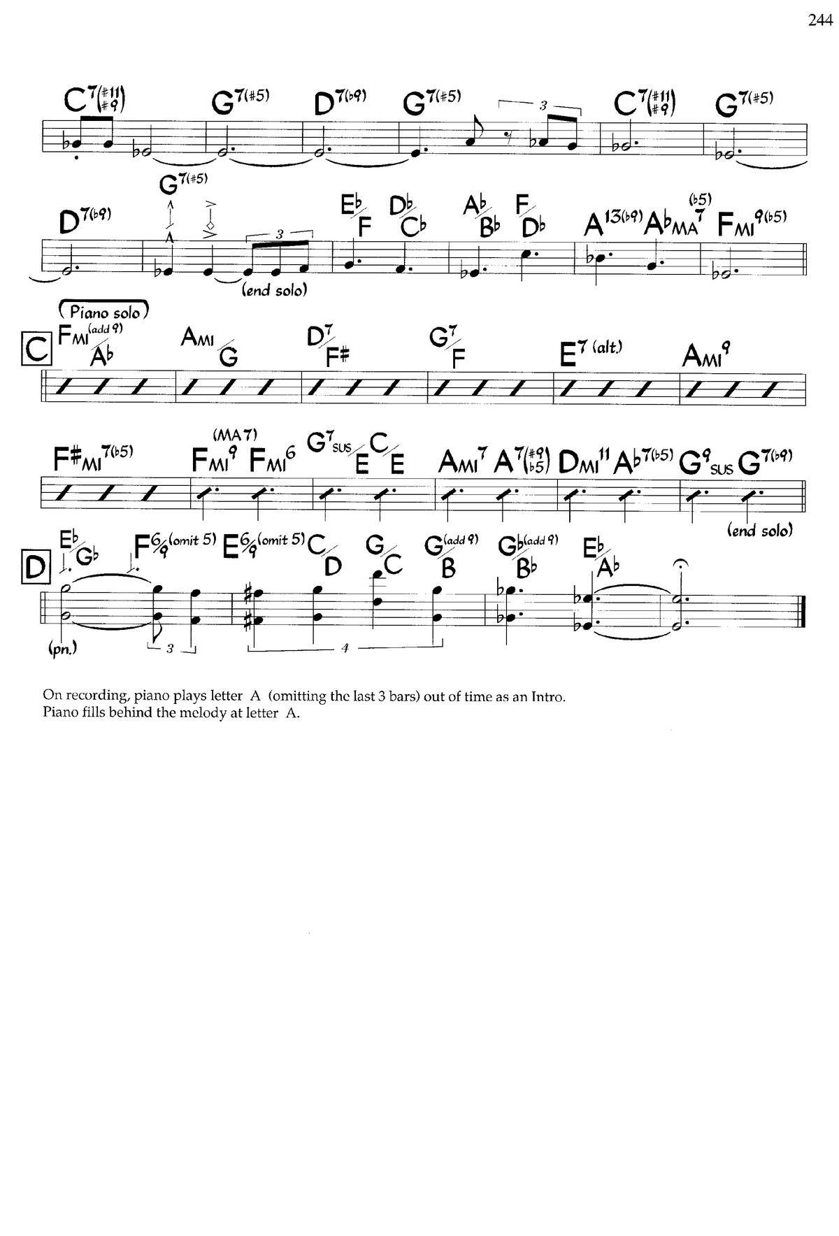 Midnidht Silense（爵士钢琴曲）钢琴曲谱（图2）