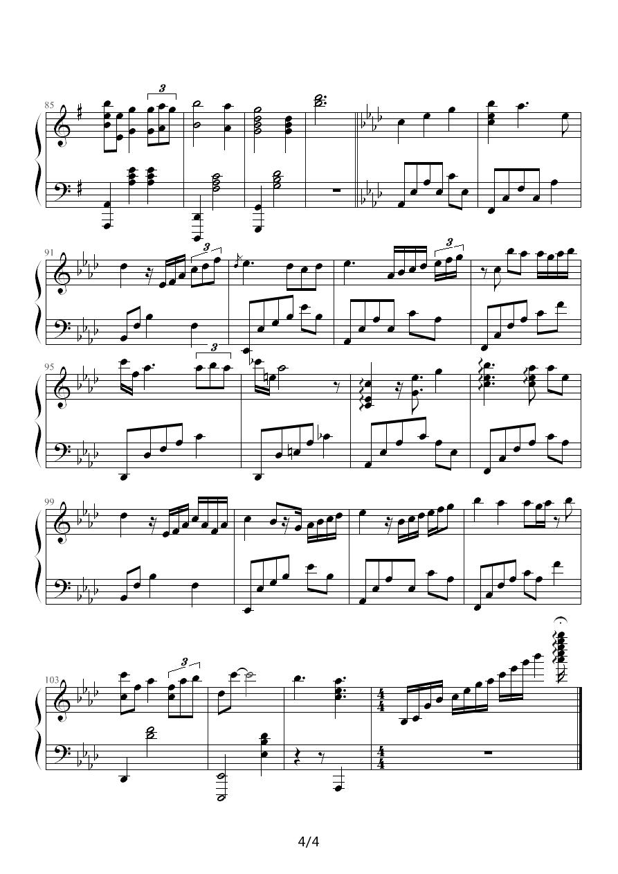 Seasons—Winter（季节组曲之《冬》）钢琴曲谱（图4）
