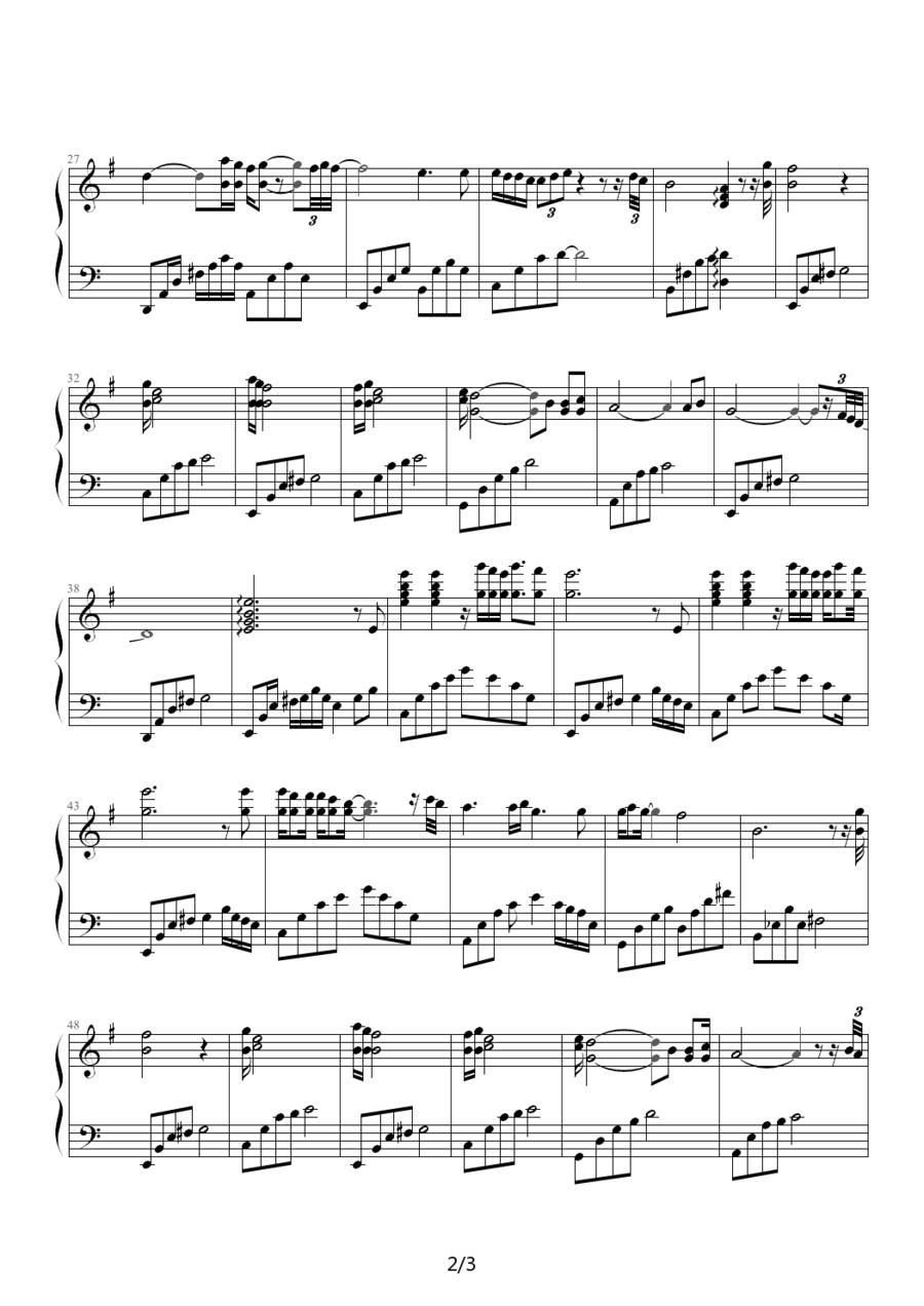 星空守望者钢琴曲谱（图2）