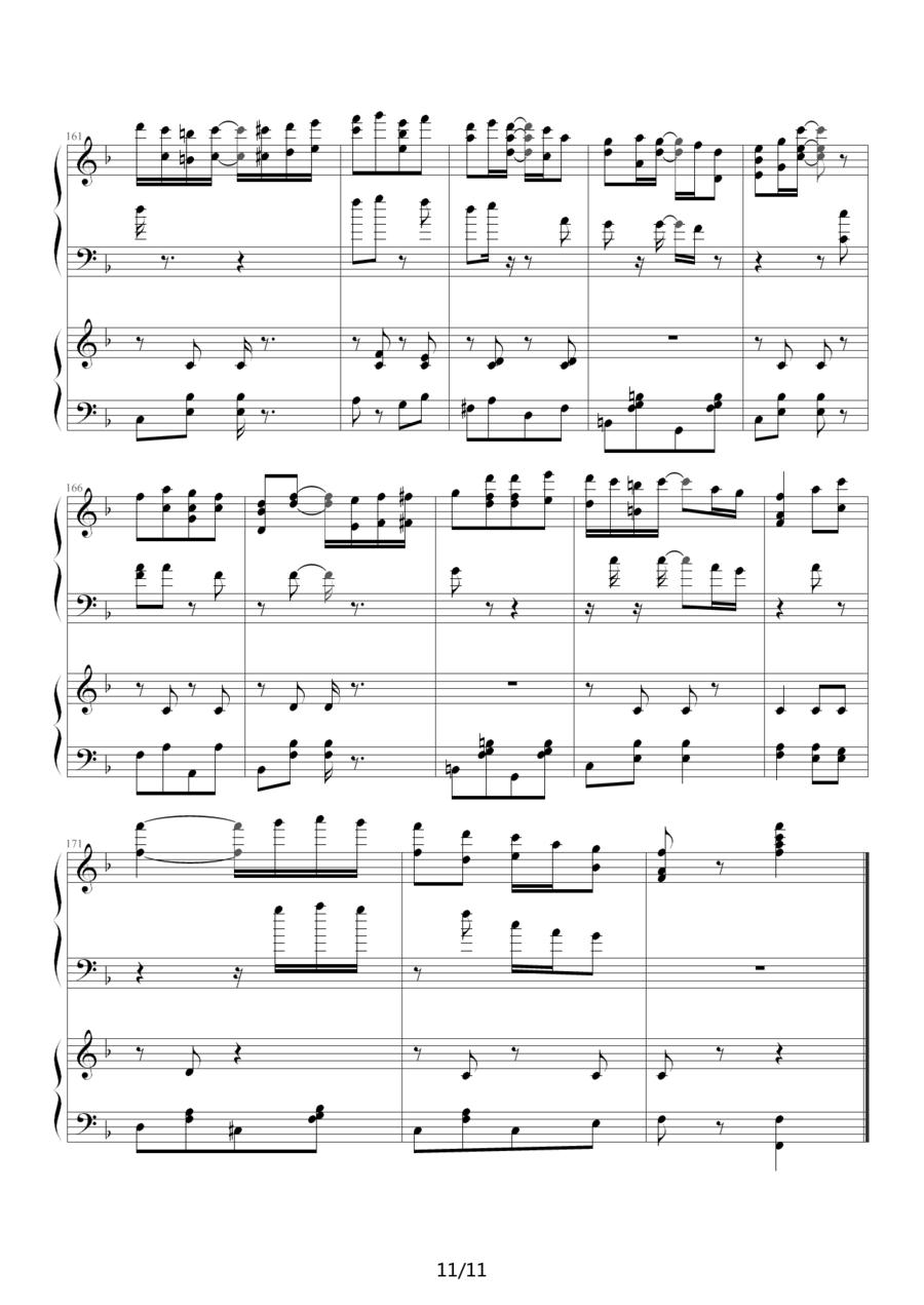扬基嘟德尔（爵士版）（四手联弹）钢琴曲谱（图11）