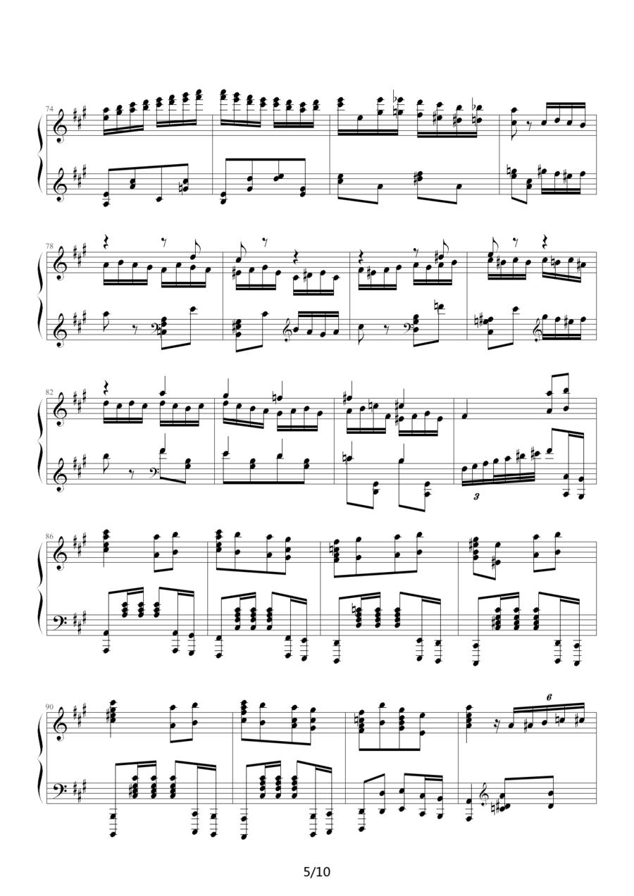 瓦洛多斯改编莫扎特《土耳其进行曲》钢琴曲谱（图5）