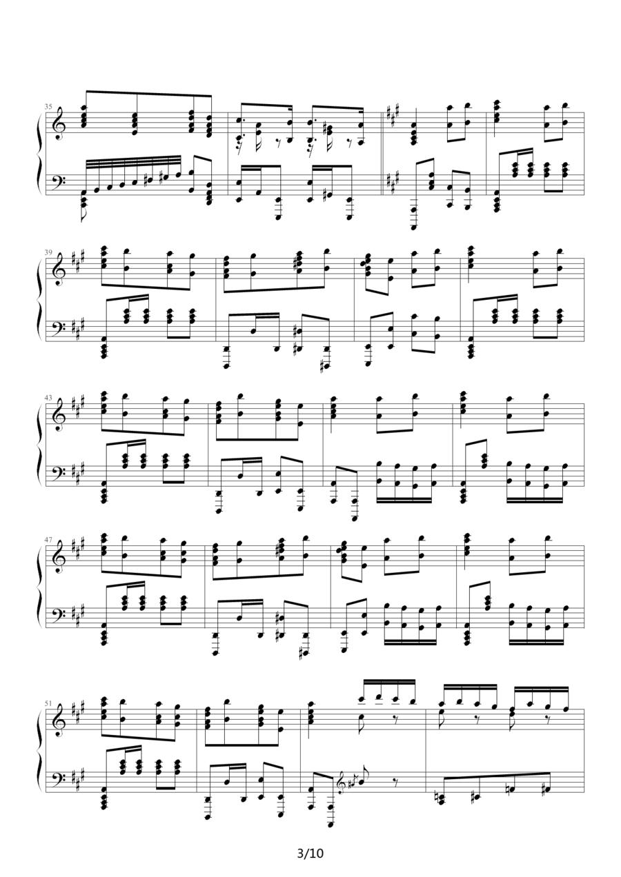 瓦洛多斯改编莫扎特《土耳其进行曲》钢琴曲谱（图3）