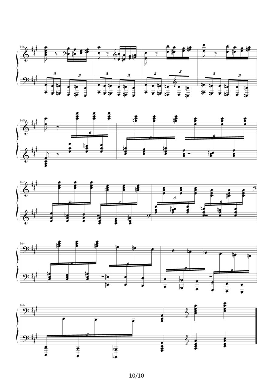 瓦洛多斯改编莫扎特《土耳其进行曲》钢琴曲谱（图10）