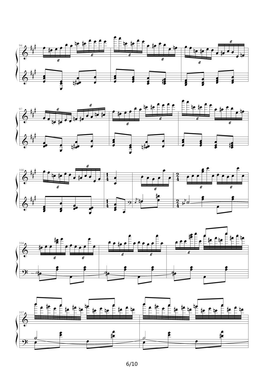 瓦洛多斯改编莫扎特《土耳其进行曲》钢琴曲谱（图6）