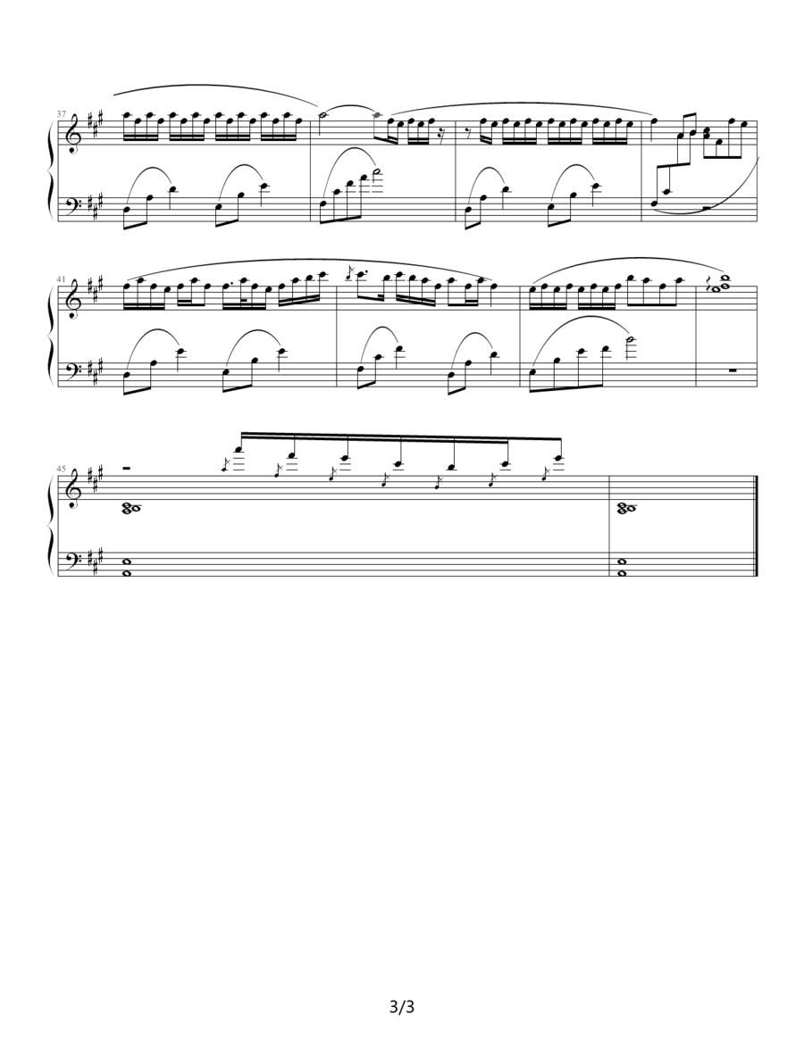 粉蝶舞钢琴曲谱（图3）