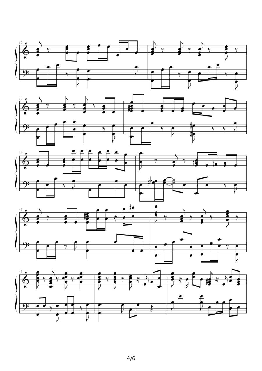 爱神之箭钢琴曲谱（图4）