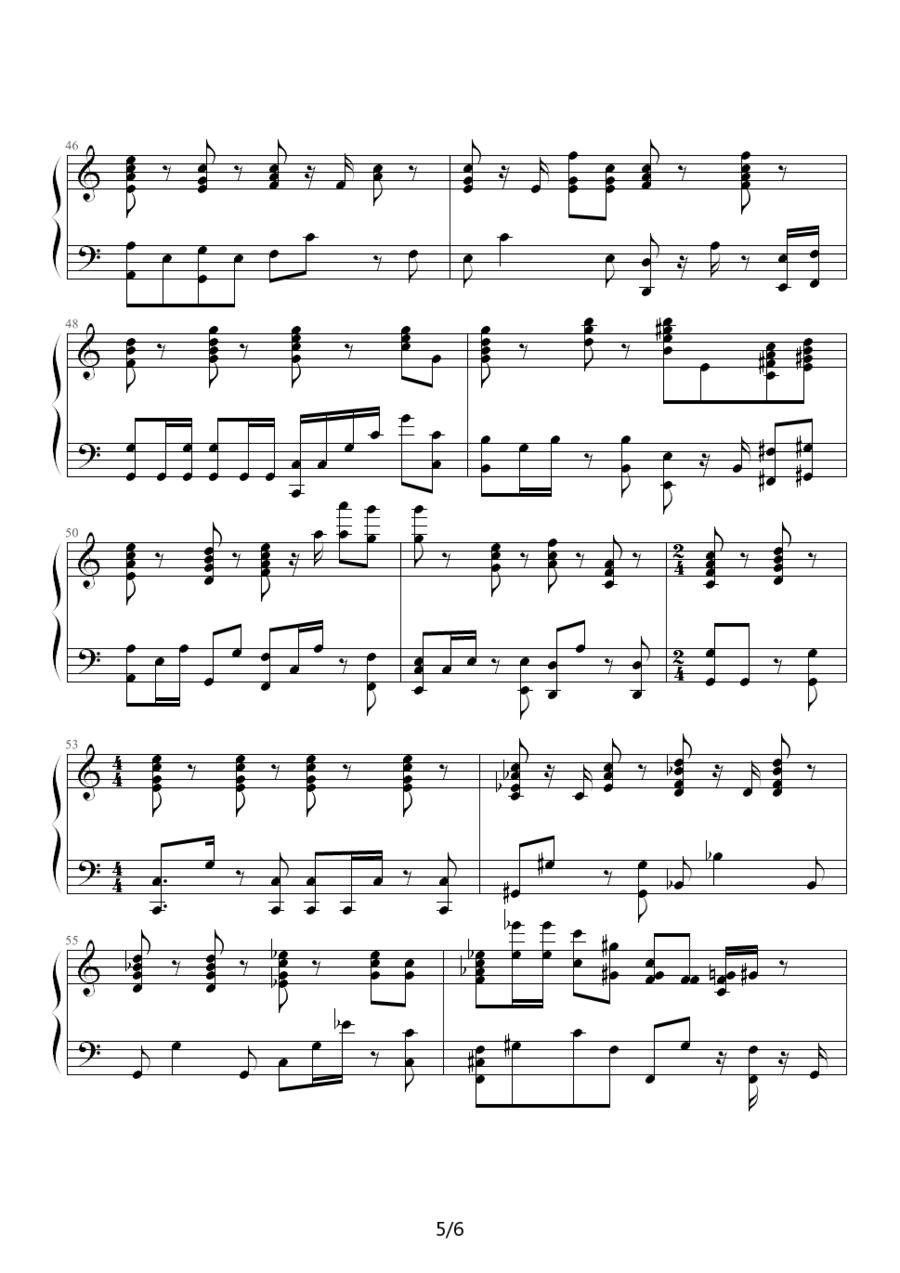 爱神之箭钢琴曲谱（图5）