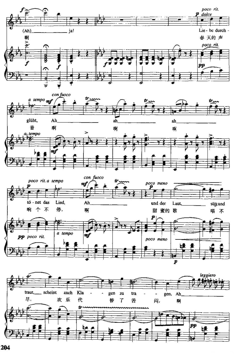 [奥]春之声圆舞曲（中外文对照、正谱）钢琴曲谱（图9）
