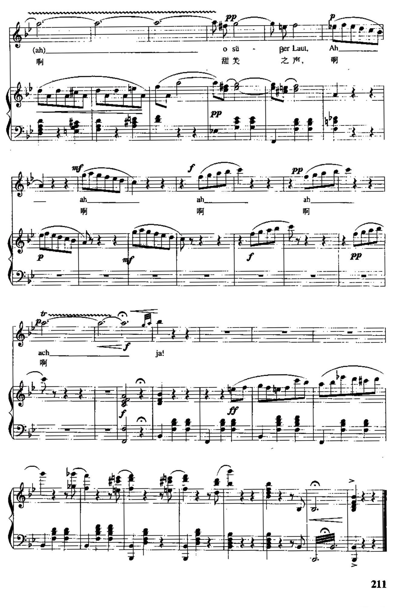 [奥]春之声圆舞曲（中外文对照、正谱）钢琴曲谱（图16）