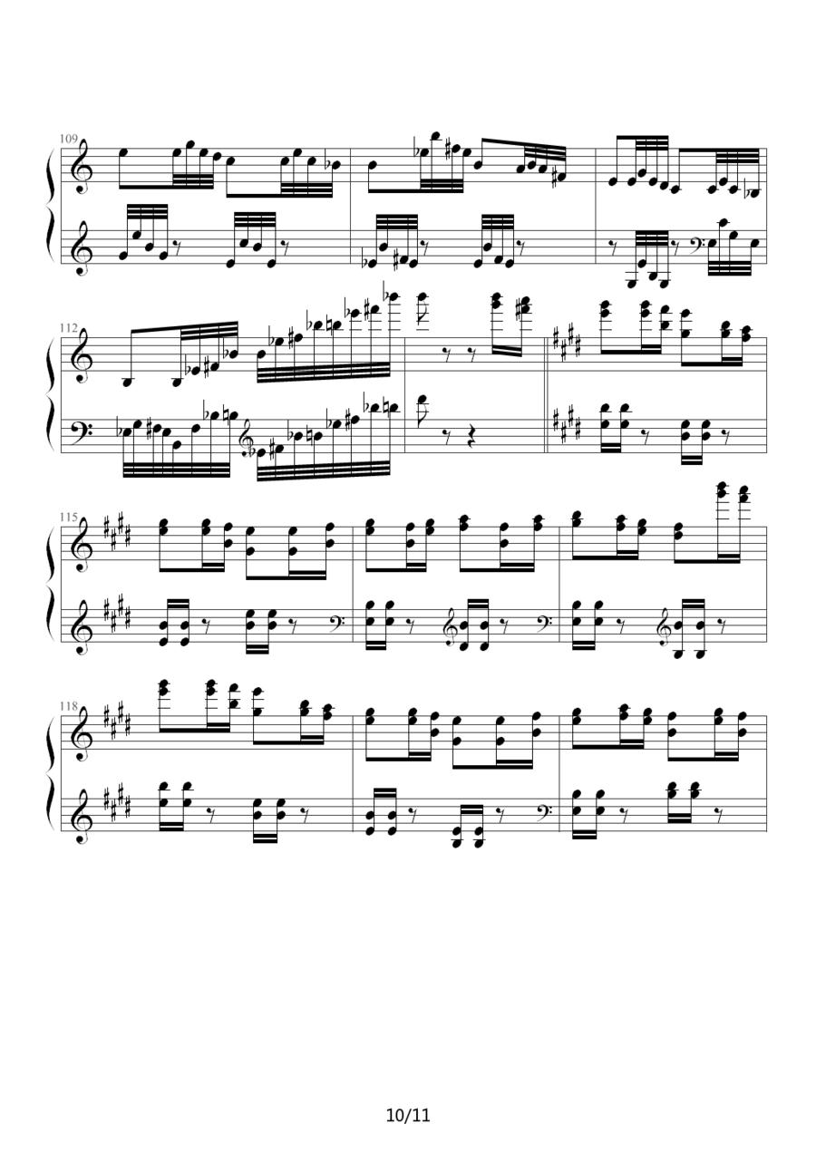 狩猎（练习曲）钢琴曲谱（图10）