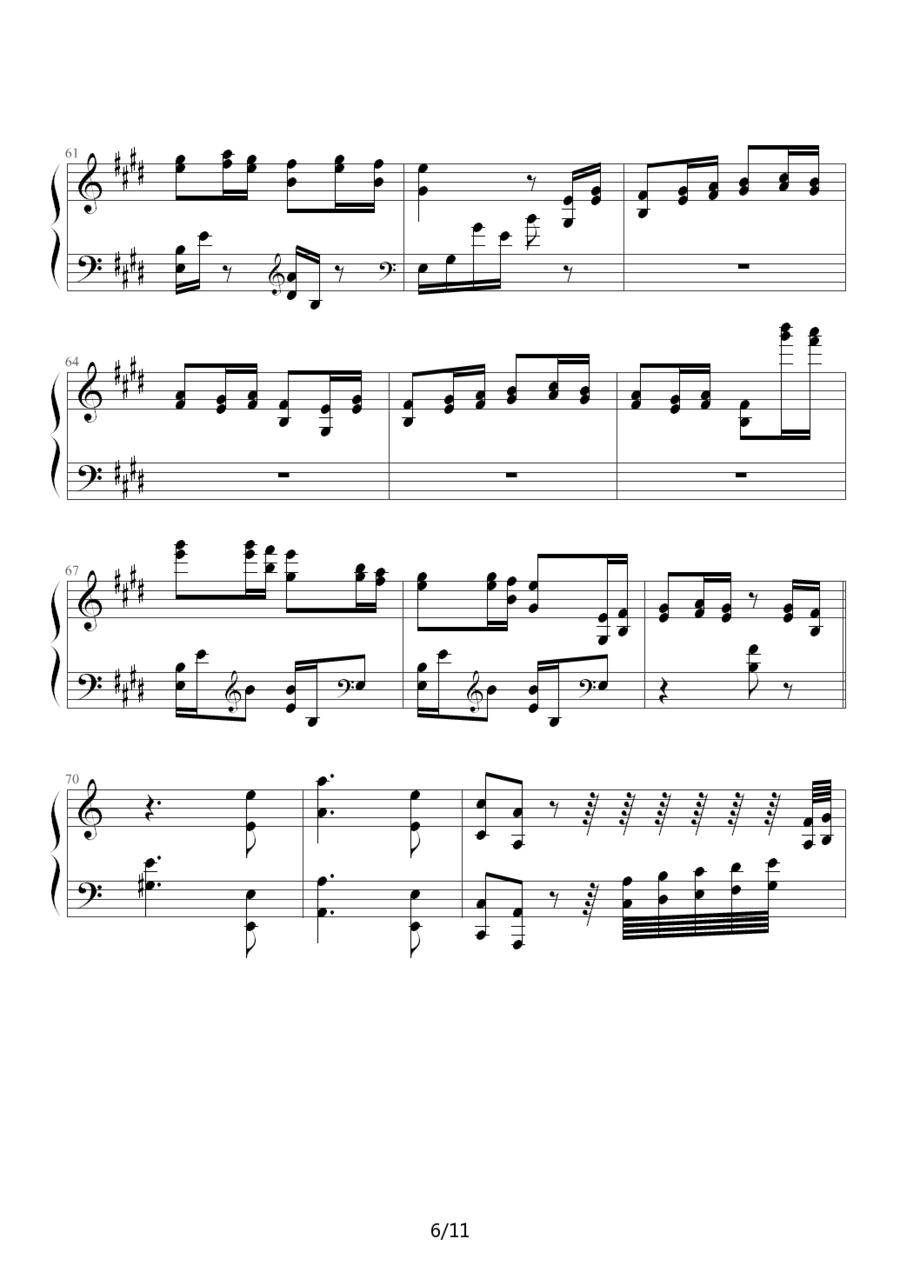 狩猎（练习曲）钢琴曲谱（图6）