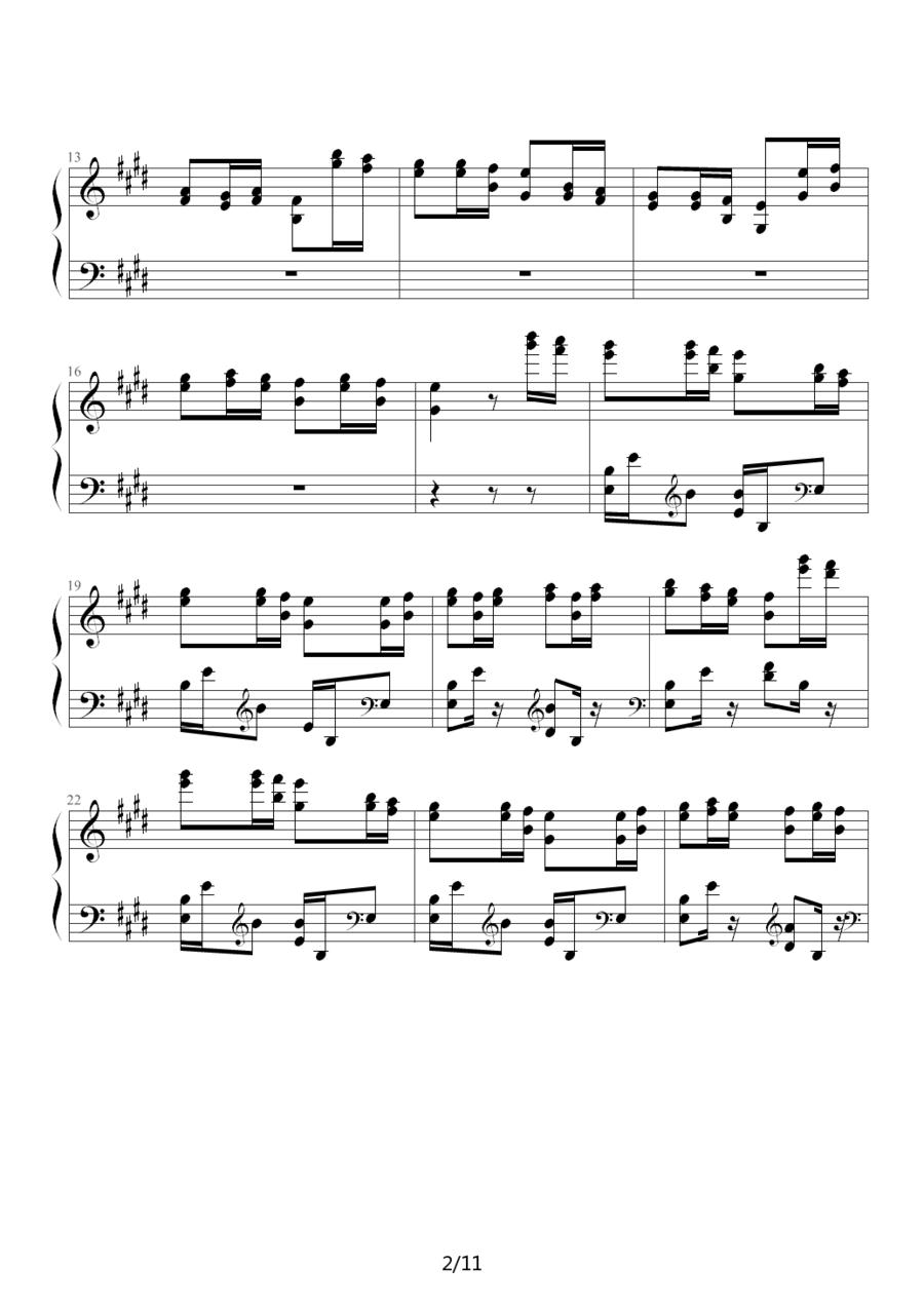 狩猎（练习曲）钢琴曲谱（图2）