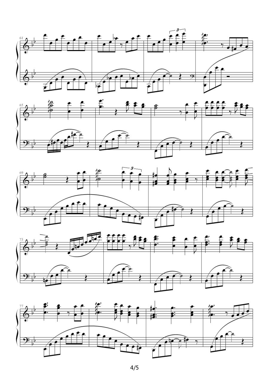 Winter Sonata（冬季恋歌）钢琴曲谱（图4）