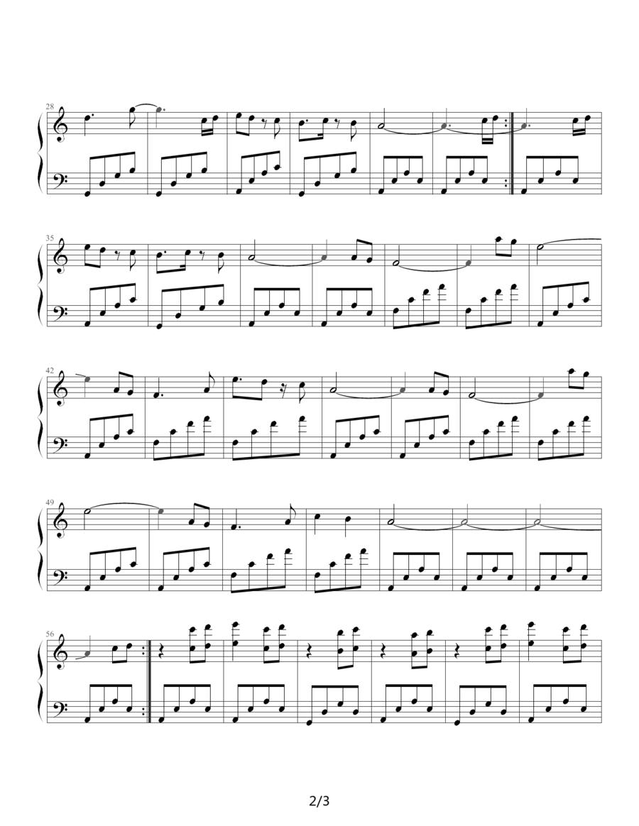 Endless horizon（无垠水平线）钢琴曲谱（图2）