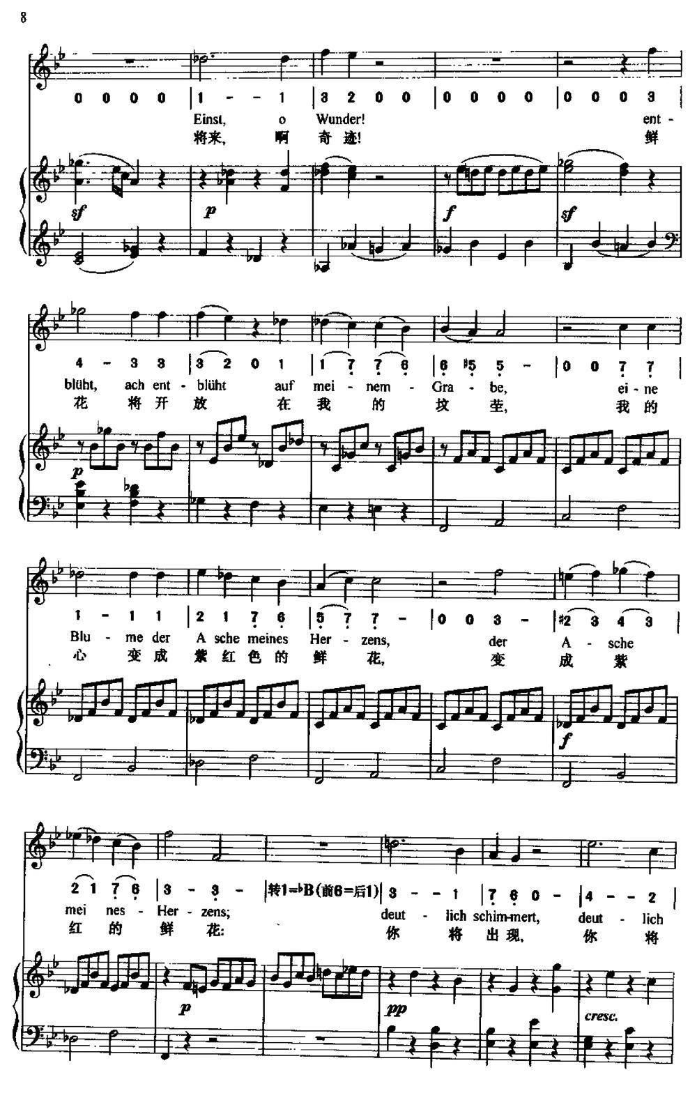 阿德拉依岱（中外文对照、正谱）钢琴曲谱（图8）