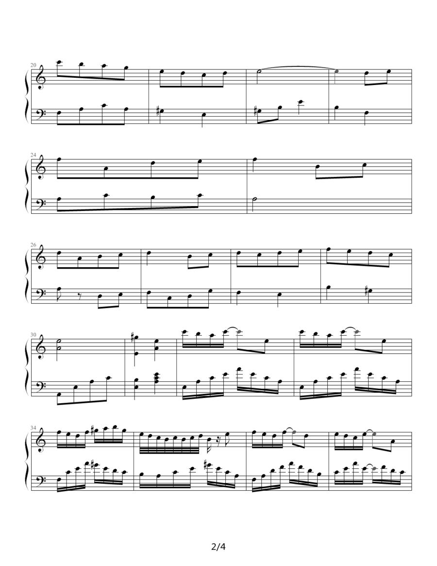 无聊也是一种心情钢琴曲谱（图2）