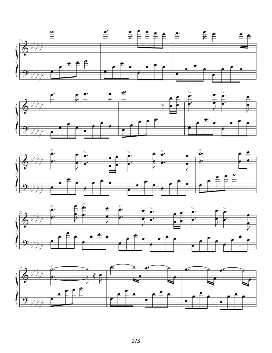 心情小曲钢琴曲谱（图2）