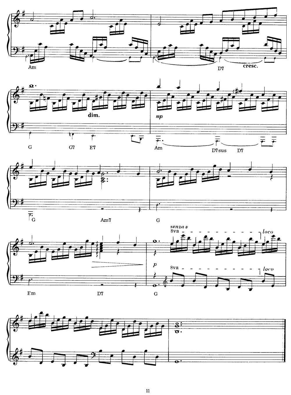 Le Cygne（天鹅）钢琴曲谱（图3）