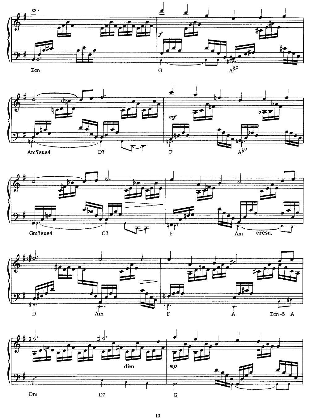 Le Cygne（天鹅）钢琴曲谱（图2）